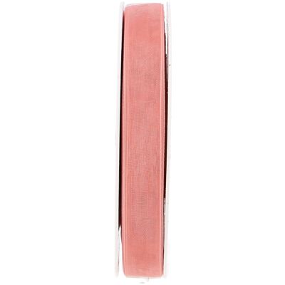Organza Beauty, with selvedge, W15mm, L50m, salmon