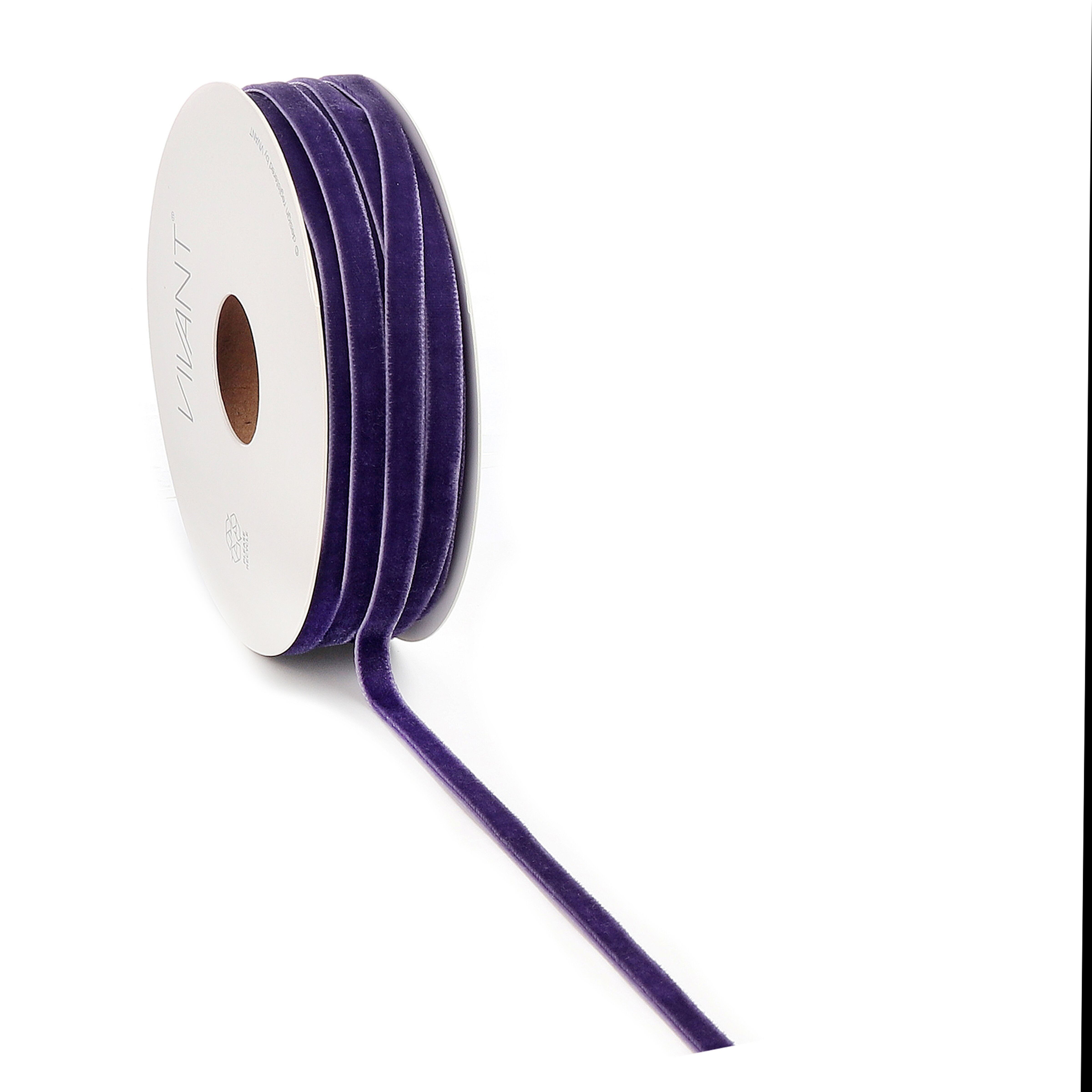 Cinta de terciopelo, anchura 6mm, longitud 20m, lila
