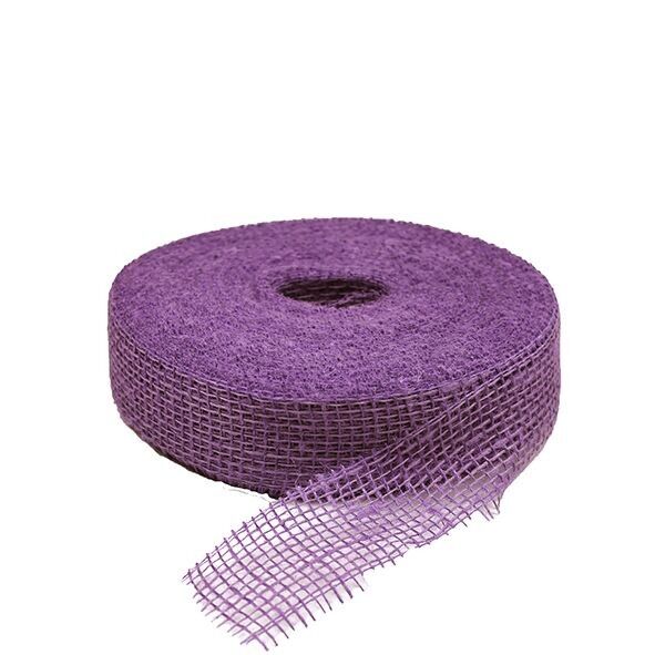 Nastro di iuta, L50mm, L40m, lilla