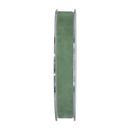 Samtband, Breite 15mm, Länge 7 m, doppelseitig, softgrün