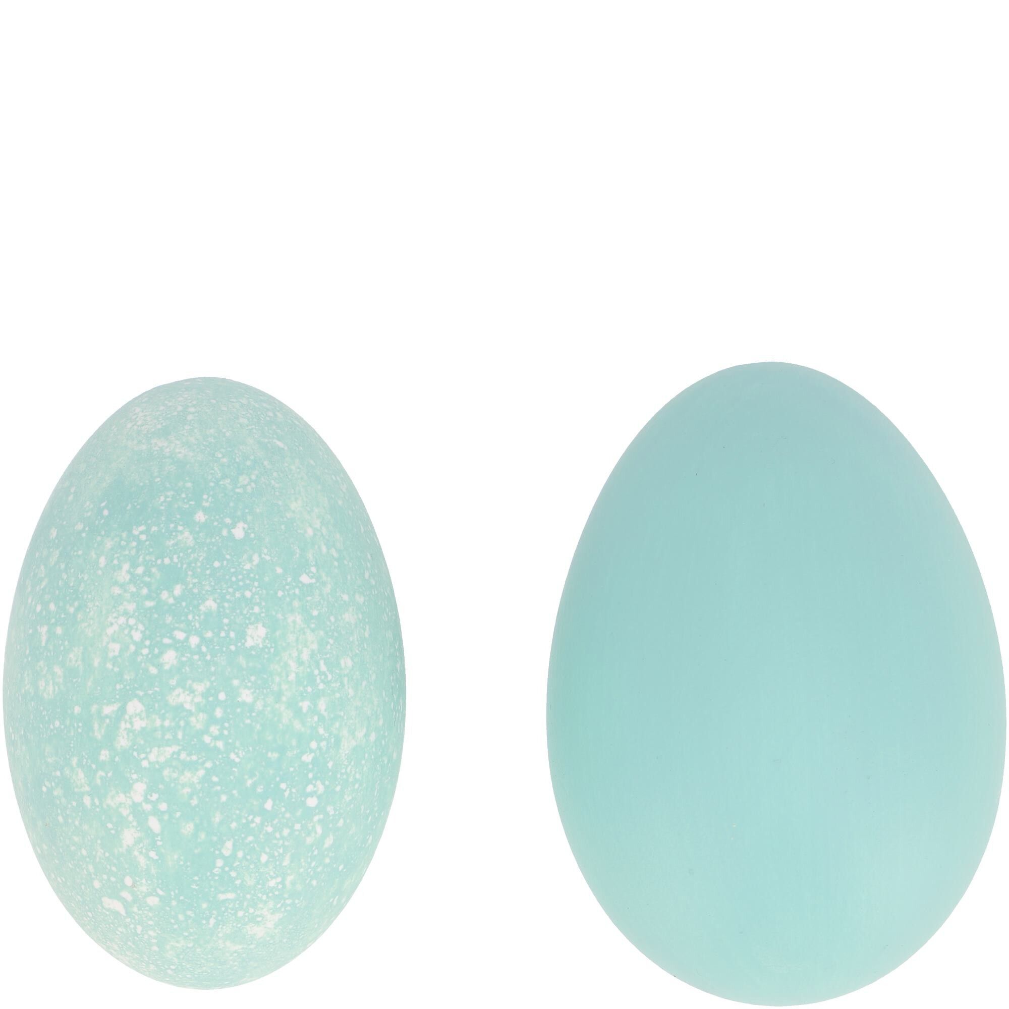 Uovo d'oca naturale opaco, 2 colori, H8 cm, euka opaco