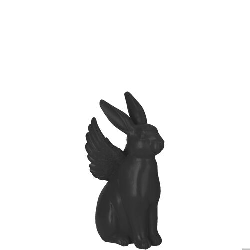 Poly Hase Nagold, H21cm, schwarz matt