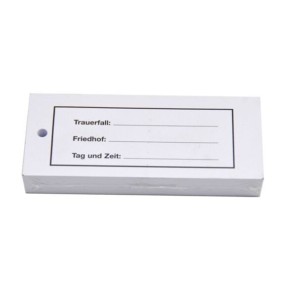 Cemetery tags, 120x50mm, 100 pieces in package