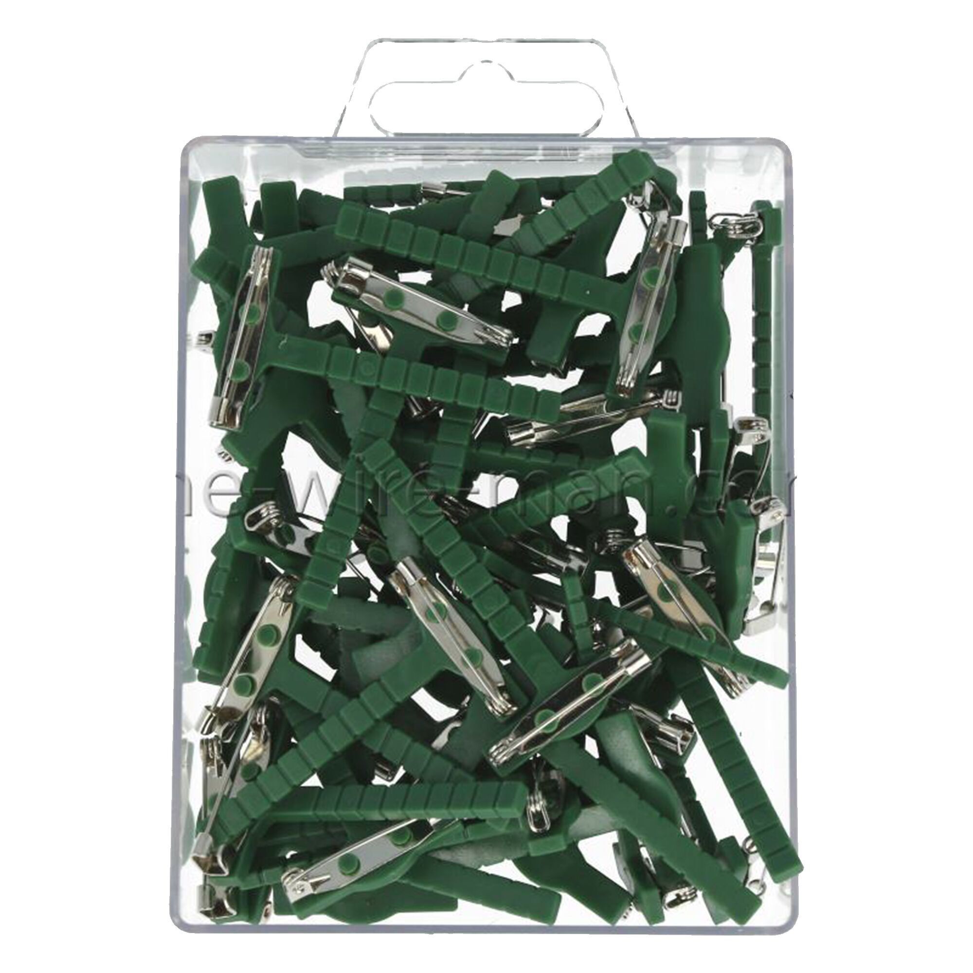 Gala-Clips, Länge 5cm, grün, 50 Stück