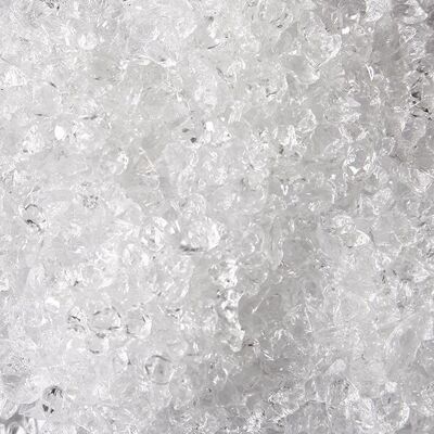 Pierres en verre, seau de 2,5 litres, 4-10 mm, transparentes