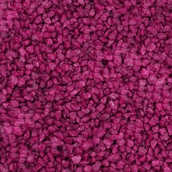 Ghiaia decorativa grossolana, 2 kg 2-3 mm per sacco, fucsia