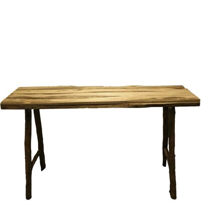 Tavolo in legno Arlo L110cm, L38cm, H75cm, naturale