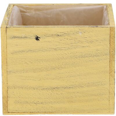 Vaso per piante Sara, L15,5cm, L15,5cm, A12,5cm, per TO14, giallo