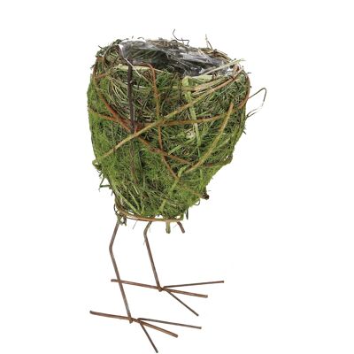Pollito natural Lelle, D7cm, H13cm, verde
