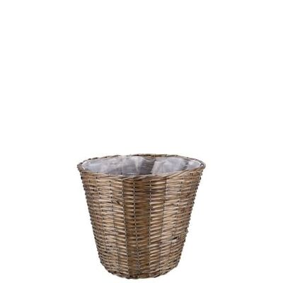 Macetero Minas, D20cm, H17cm, gris