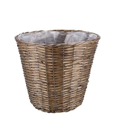 Vaso per piante Minas, D29cm, H25cm, grigio