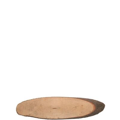 Discos de madera ovalados, 18-22cm, bolsa de 10, natural
