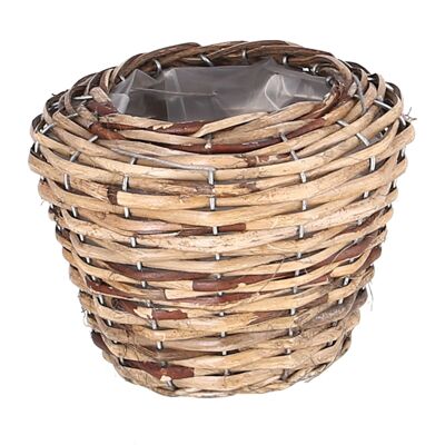 Pot naturel Konny, D16cm, H11cm, ouverture : 10cm, naturel