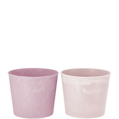 Style pot en plastique, 2 coloris, D13,5cm, H13cm, pour TO11 & orchidée TO12, rose, rose clair