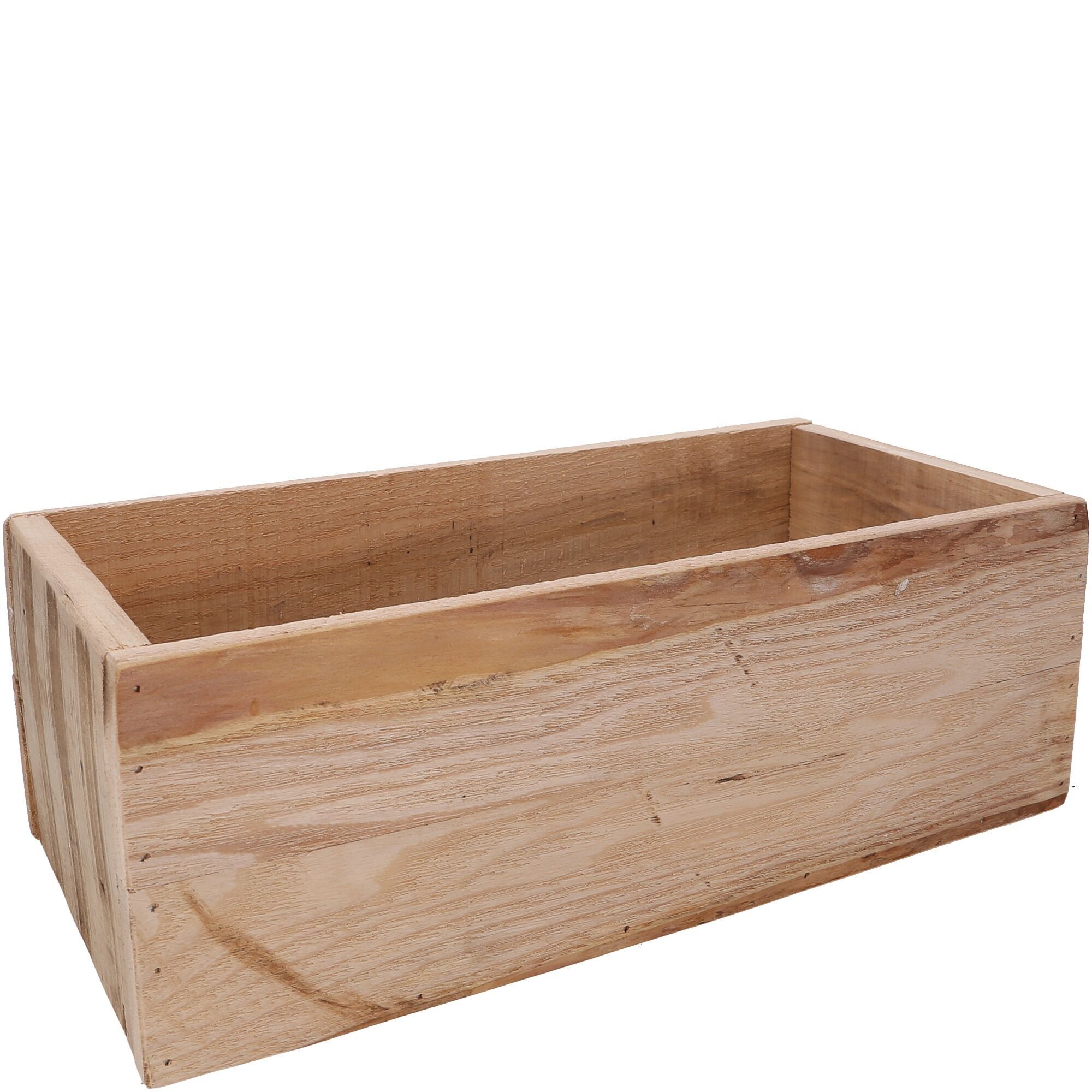 Boîte en bois Fini, L30cm, L15cm, H10cm, naturel