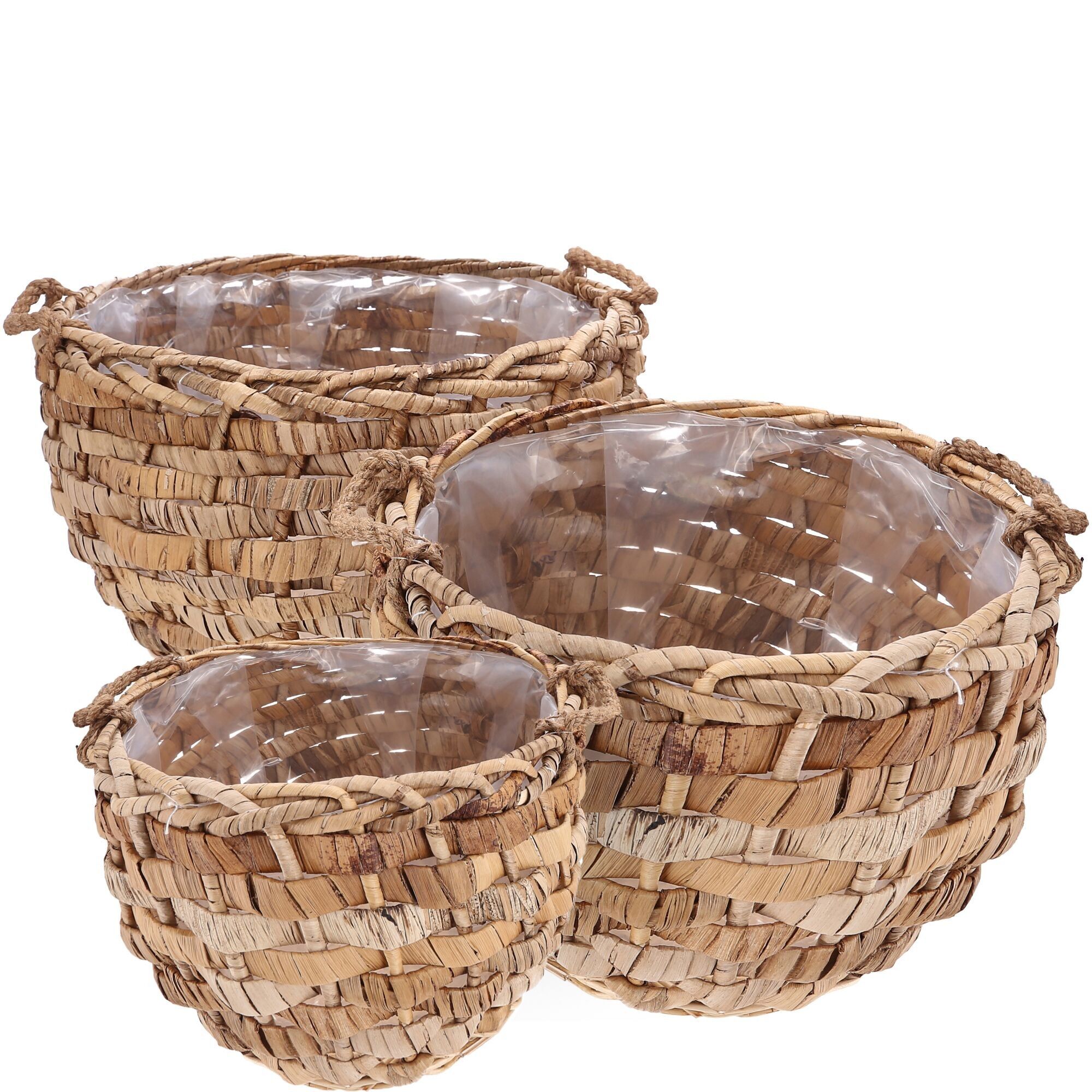 Cestino naturale Viego, set da 3, D45/32/20 cm, naturale