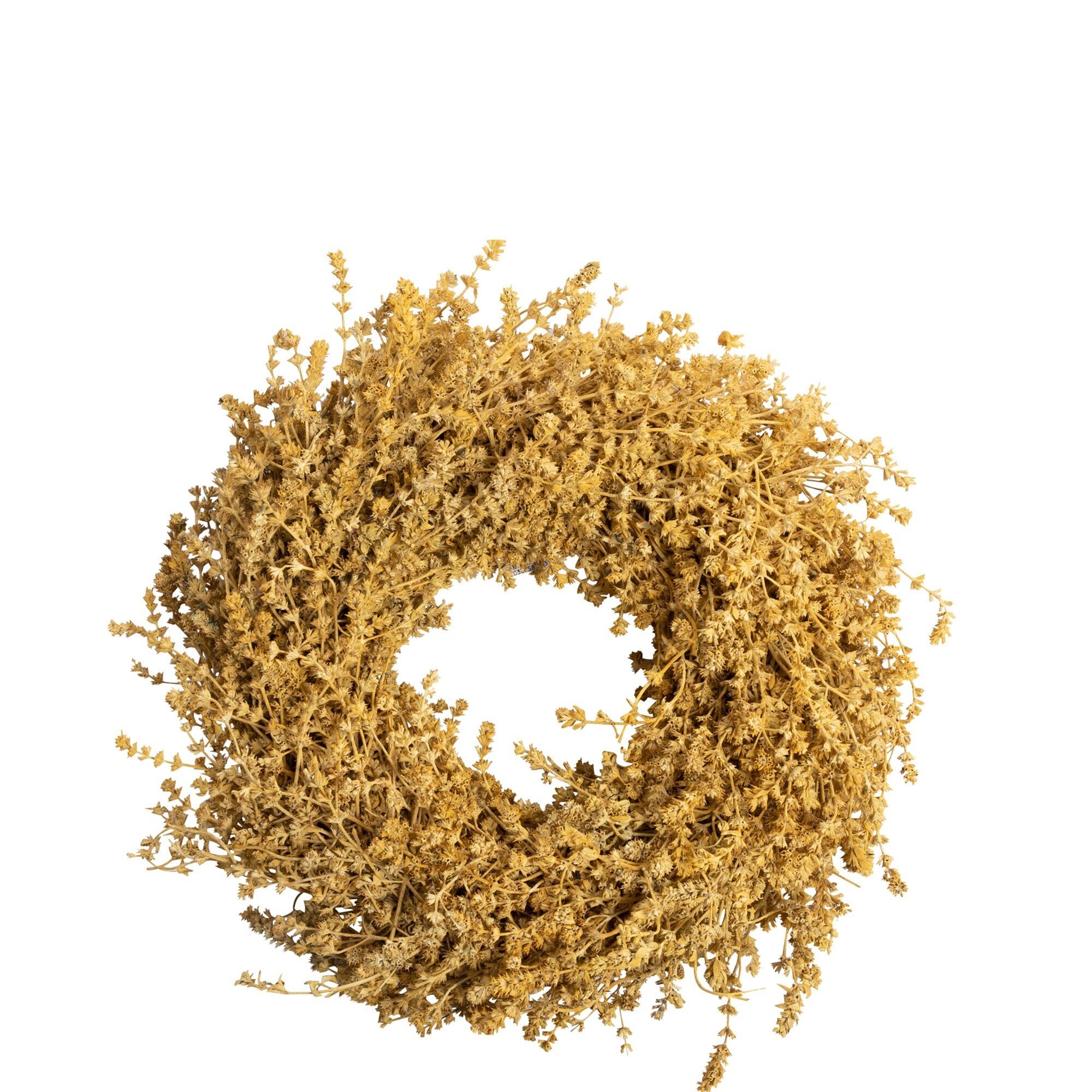 Corona de linaza, D35cm, H8,5cm, curry