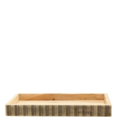 Vassoio in legno Fini, L40cm, L26cm, H4,5cm, naturale