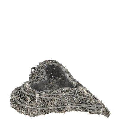 Cuore naturale Bora, L20cm, L15cm, H4cm, forma dritta, con lamina, grigio