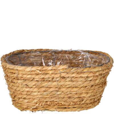 Natural Jardiniere Haiger, L25cm, W16cm, H11cm, natural