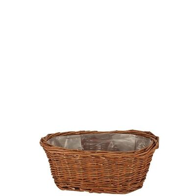 Plant Jardiniere Willow, L30cm, W13cm, H8cm, natural