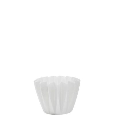 Secchio di plastica Adonis, D11cm, H9cm, bianco