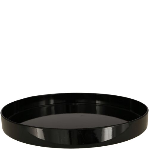 Kunststoff Tablett Style rund, D27cm, schwarz