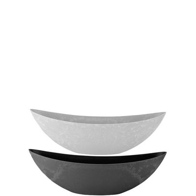 Stile giardiniera in plastica, 2 colori, L39cm, L12cm, H13cm, grigio chiaro, grigio