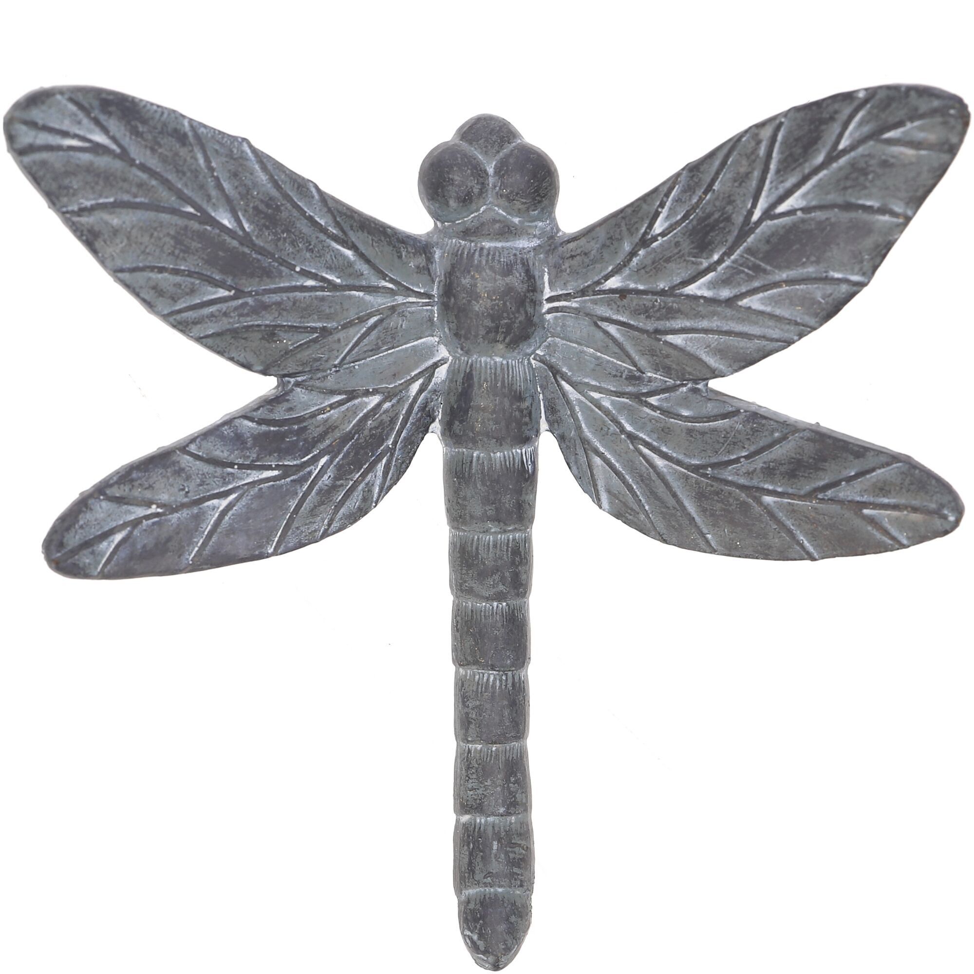 Poly libélula Ignaz, L14,5cm, W15cm, H7,5cm, gris