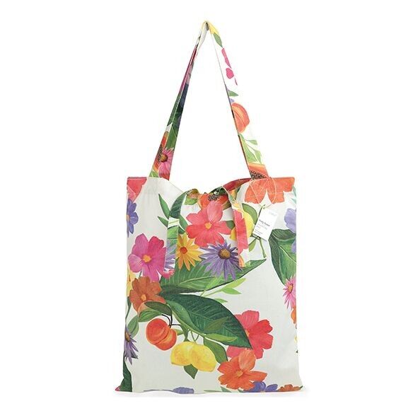 Borsa in tessuto Fruity Flower, L38cm, H45cm, colorata