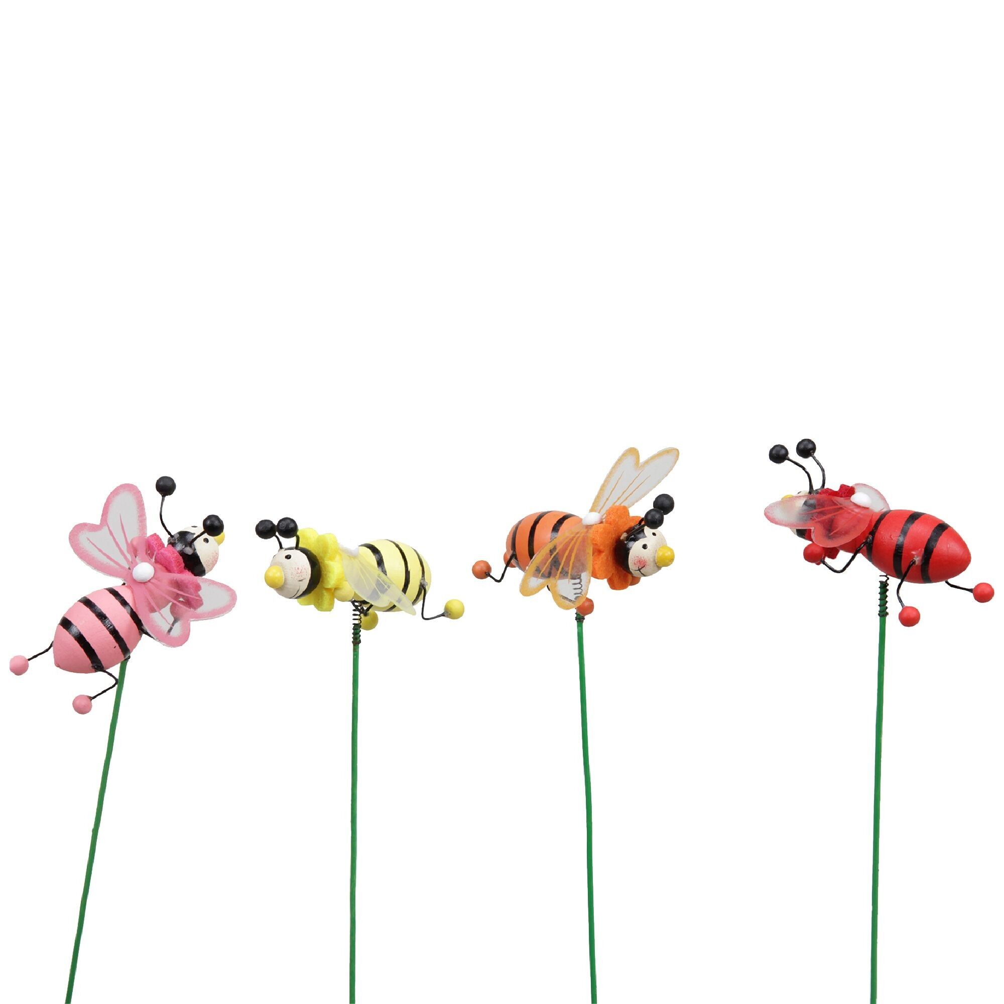 Wooden plug Janca, 4 colours, H6.5cm, colourful