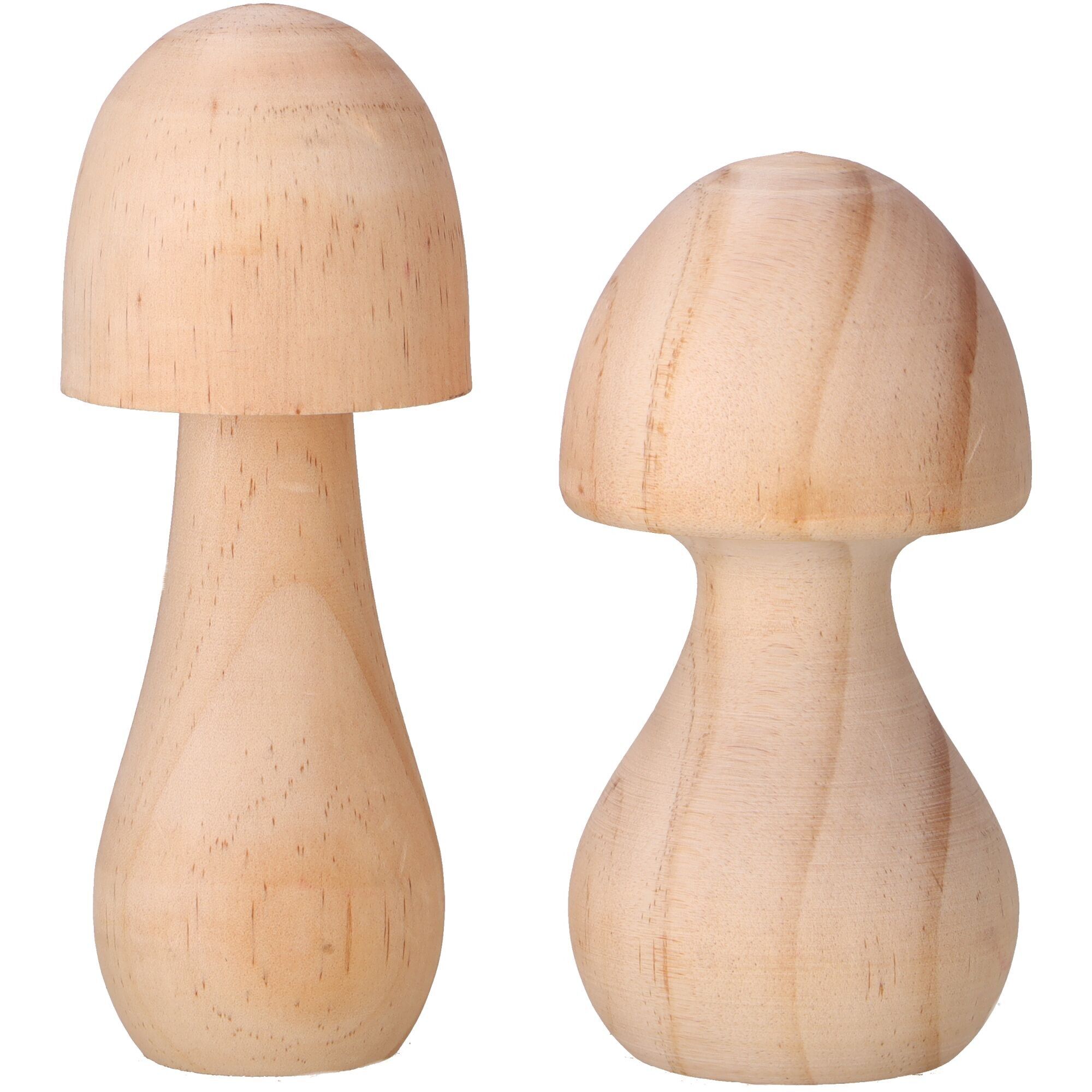 Seta de madera Meran, 2 motivos, D5,8cm, H14,8cm, natural