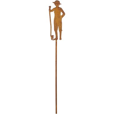 Râteau à bouchons en métal, L6,3cm H10cm, rouille
