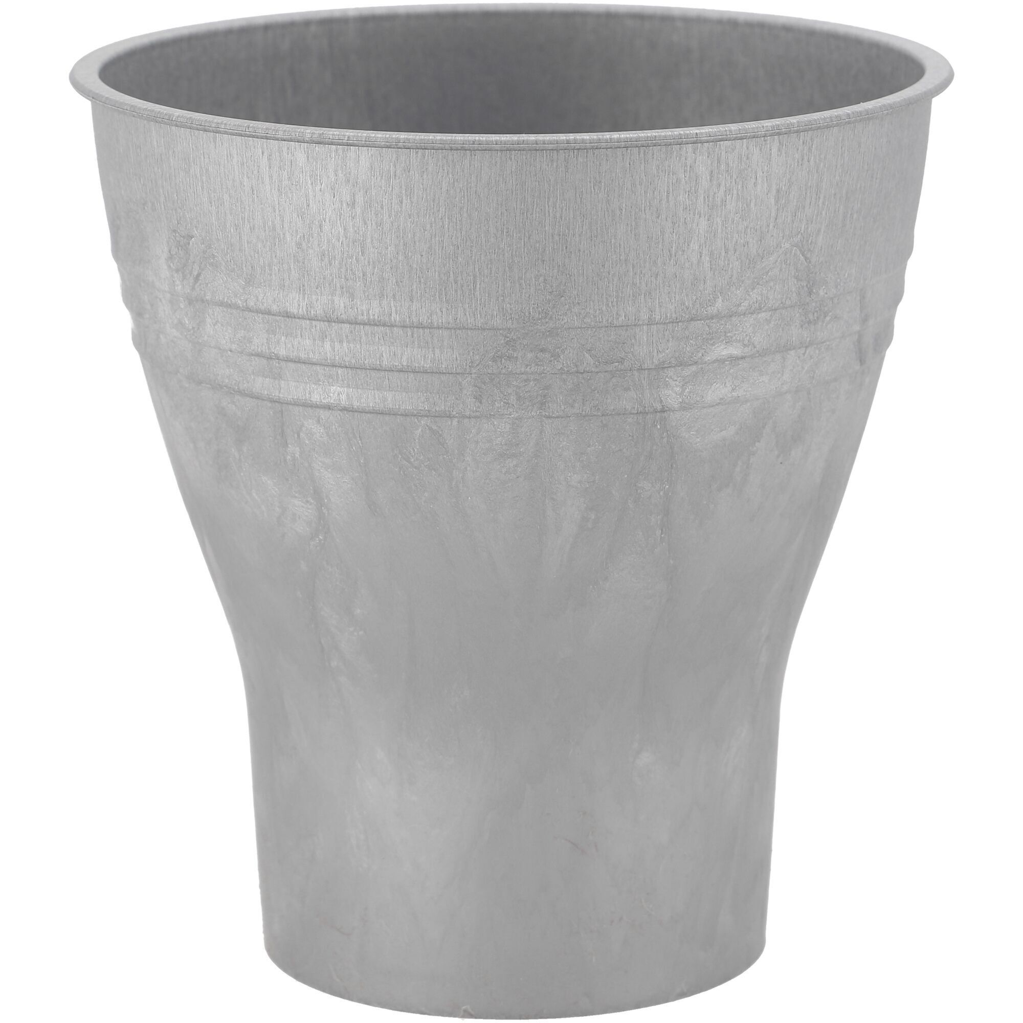 Vaso multiuso in plastica elefante senza piede, altezza 26 cm, diametro 24 cm, grigio