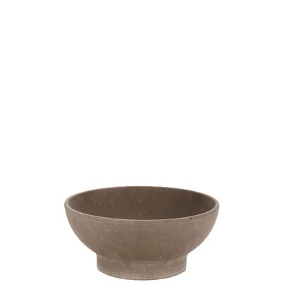 Bowl Lindau with hole, D26cm, base D15.5cm, brown
