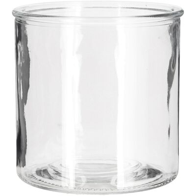 Secchiello in vetro Easy, D15cm, H15cm, bordo fuso, trasparente