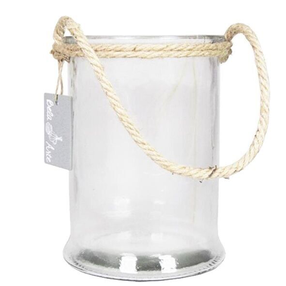 Glass lantern Babor, D12cm, H17cm, clear