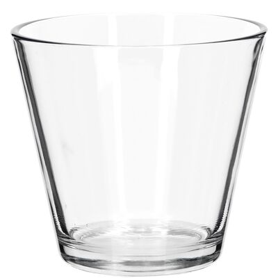 Secchiello in vetro Basic rotondo, D12cm, A11cm, per TO10.5, bordo fuso, trasparente