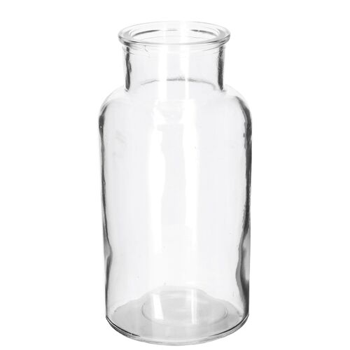 Glas Vase Sally, 600ml, D8cm, H16cm, klar