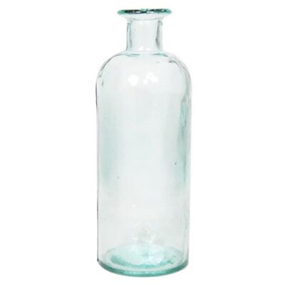 Bouteille en verre de recyclage Hera, H28cm, D10cm, 1,5L, clair verdâtre