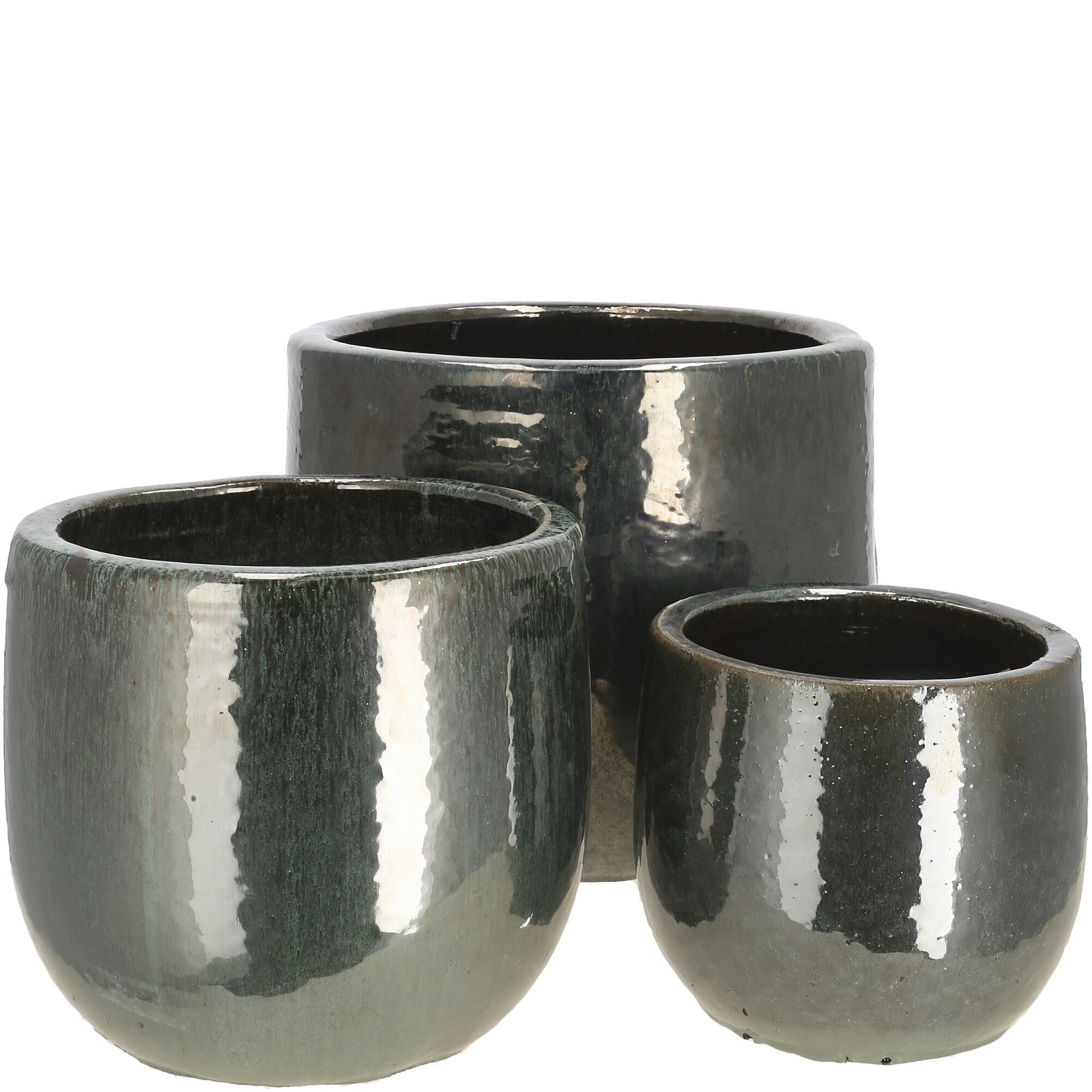 Pflanz Kübel Primo, 3er-Set, D36/27/21cm, euka