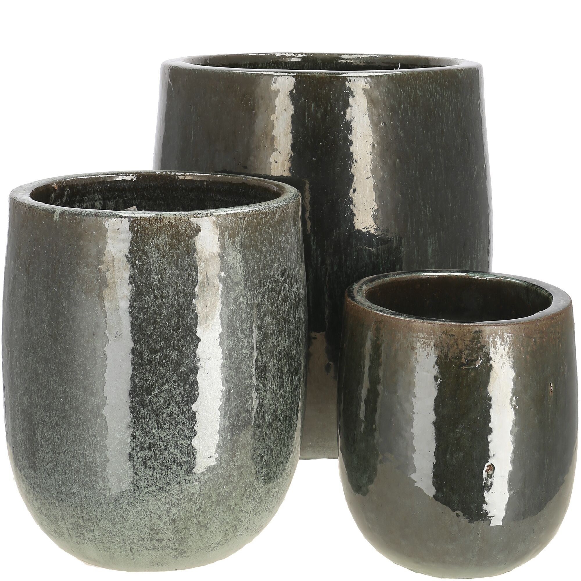 Pflanz Vase Primo, 3er-Set, H41/31/23cm, euka