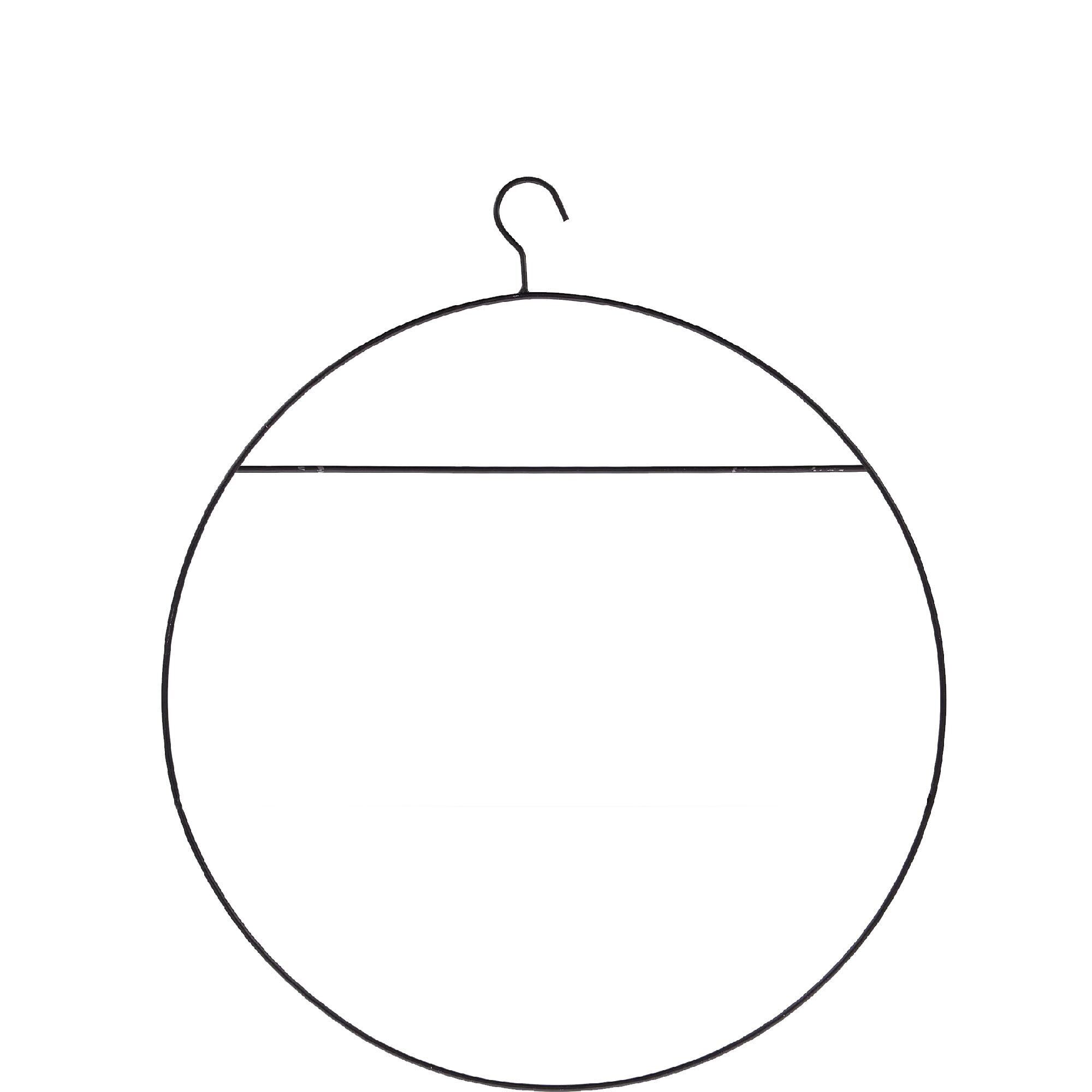 Anello in metallo Pavel per appendere, D20cm, nero