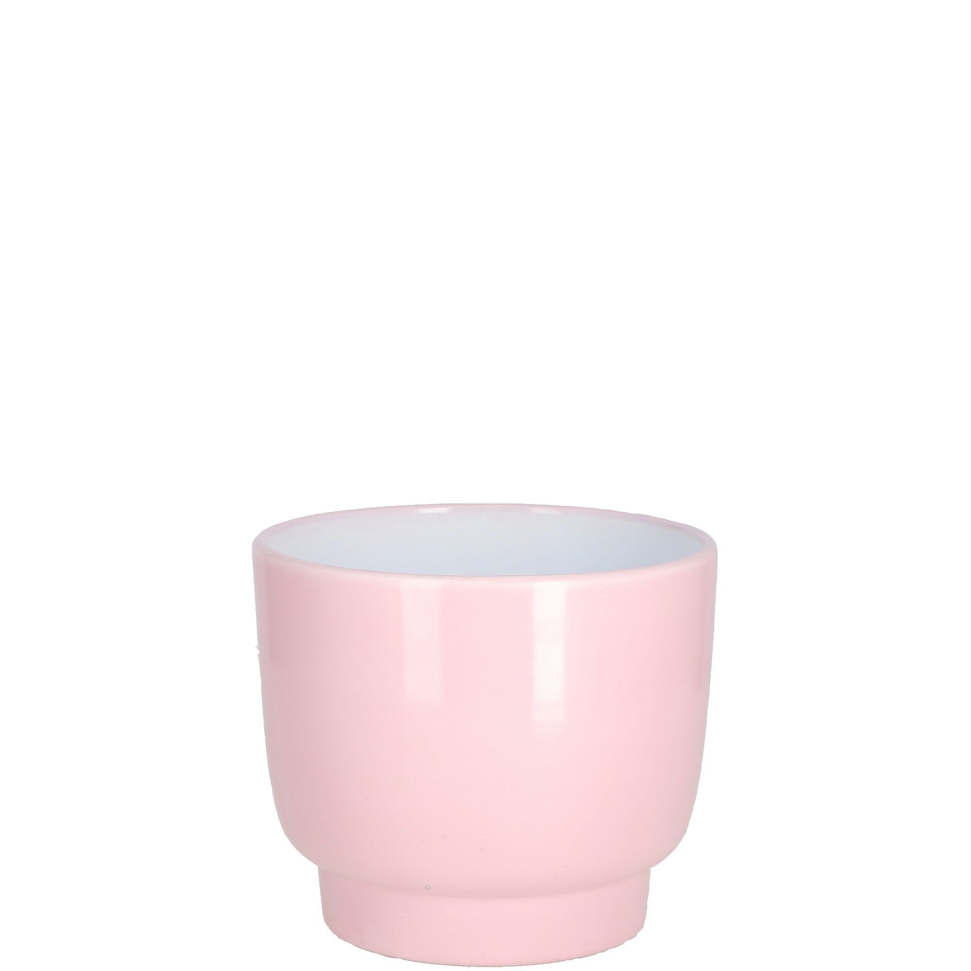 Secchio in ceramica Klaus, D12cm, H9,5cm, interno D11,5cm, per TO11 + orchidea TO9, smaltato rosa