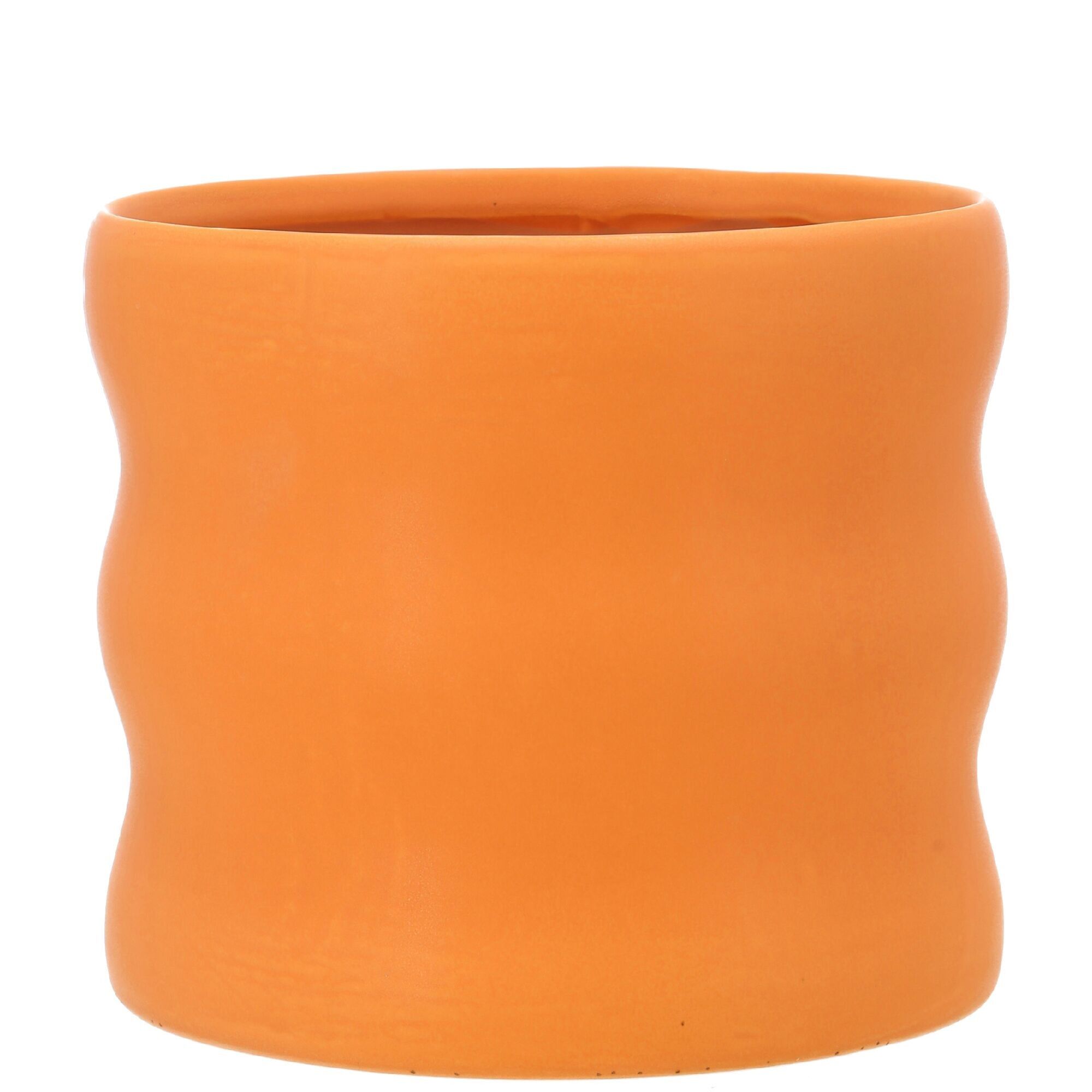 Keramik Kübel Alessio, D17cm, H15cm, für TO15 & Orchidee TO13, orange
