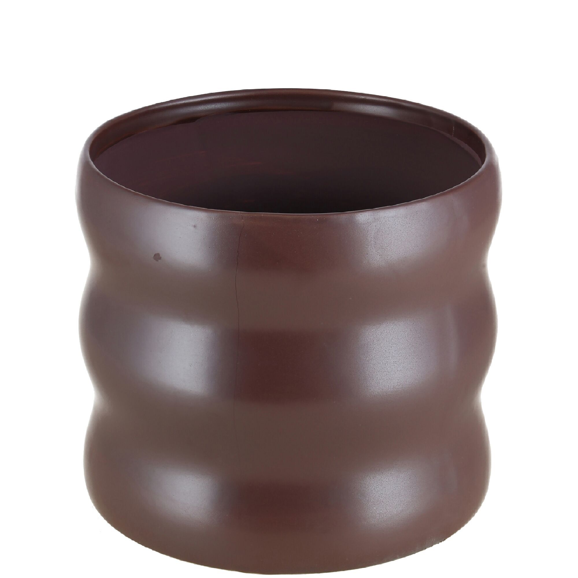 Keramik Kübel Alessio, D17cm, H15cm, für TO15 & Orchidee TO13, aubergine