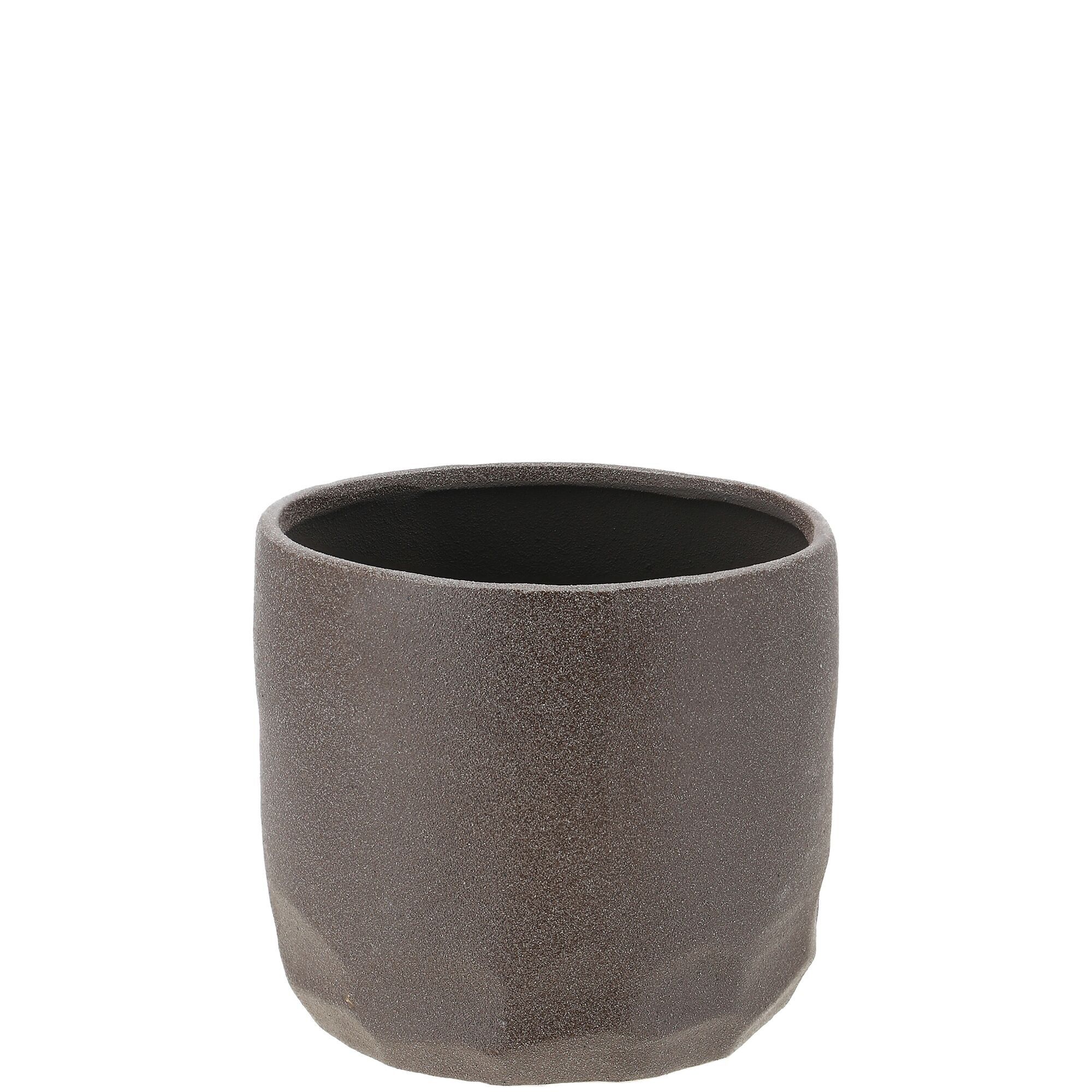 Keramik Kübel Sture, D10,5cm, H10,5cm, für TO9 & Orchidee TO9, taupe