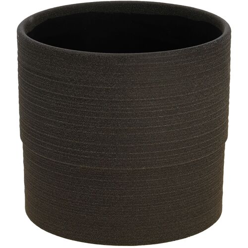 Keramik Kübel Rosina, D16cm, H15cm, für Orchidee TO14, schwarz