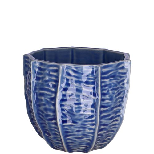 Keramik Kübel Moody, D9cm, H7,5cm, für TO6, blau