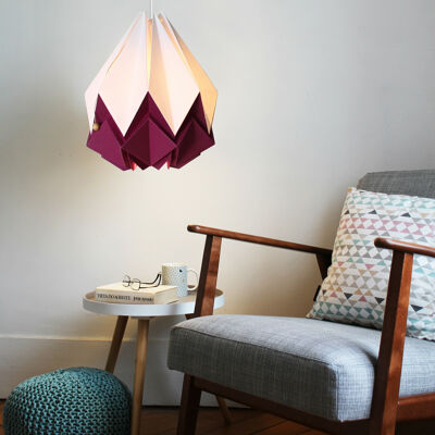 Two-tone origami pendant lamp - L - Berry
